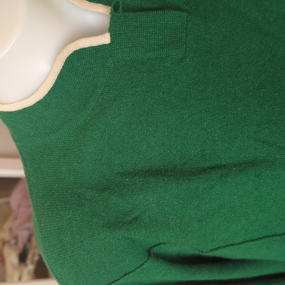 EUC- Sonia Rykiel Green Sweater- SZ 42/M - Picture 6 of 7